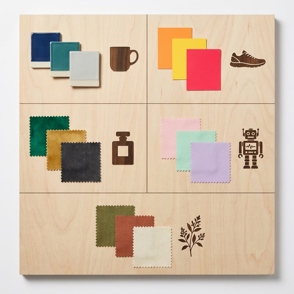 Color psychology emotion map for product display backgrounds