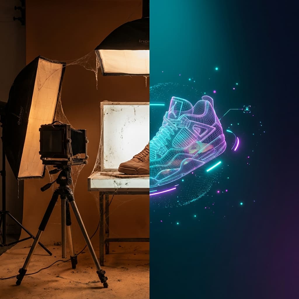 The Death of the Lightbox: Why 3D Models Are Replacing Traditional Product Photography